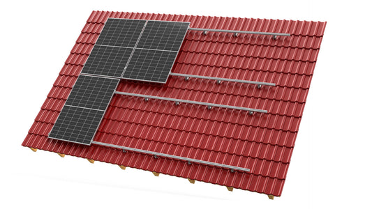 Befestigungs für 6 Solarmodule