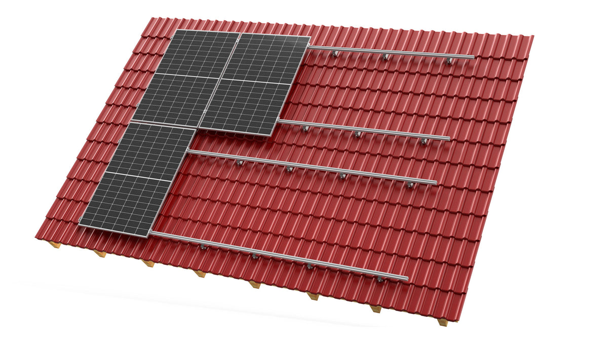 Befestigungs für 5 Solarmodule